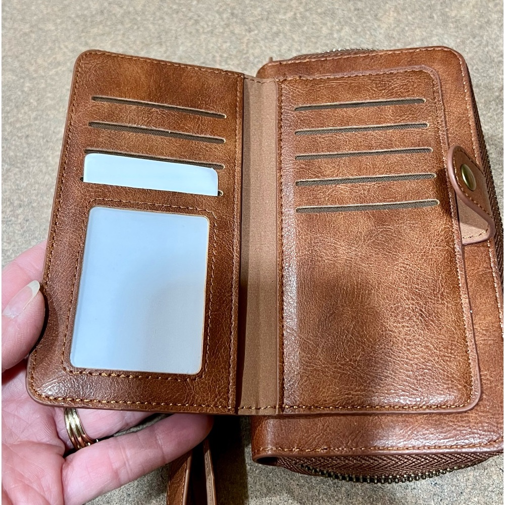 New CASEBUS Phone Case DOROTE-14 Card Slots 3 Purse 1 Zipper-PERFECT FOR TRAVEL! - Picture 2 of 8
